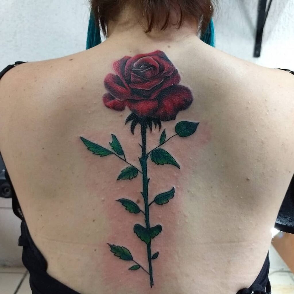 10+ Rose Spine Tattoo Ideas That Will Blow Your Mind! 18 Realistic Rose Tattoo