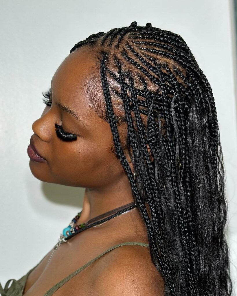 35 Micro Braids Ideas to Elevate Your Hairstyle in 2024 12 Micro Braids with Color