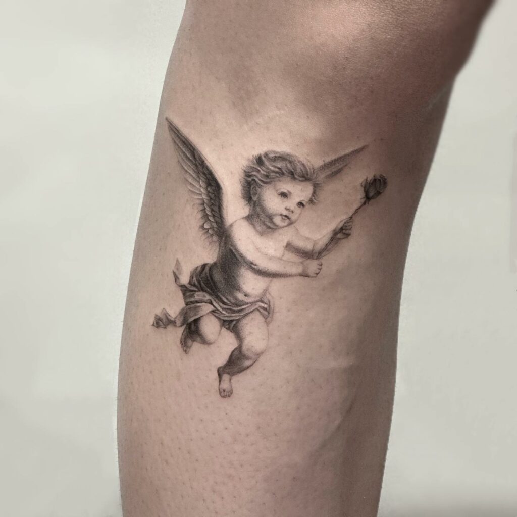 Amazing Cherub and Baby Angel Tattoo Designs and Meanings To Inspire In 2024 15 Cherub Tattoo