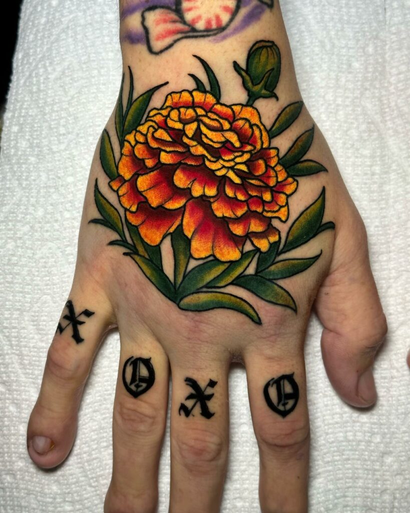 AMAZING MARIGOLD TATTOO DESIGNS & MEANINGS TO INSPIRE YOU IN 2024 29 Realistic Marigold Tattoo