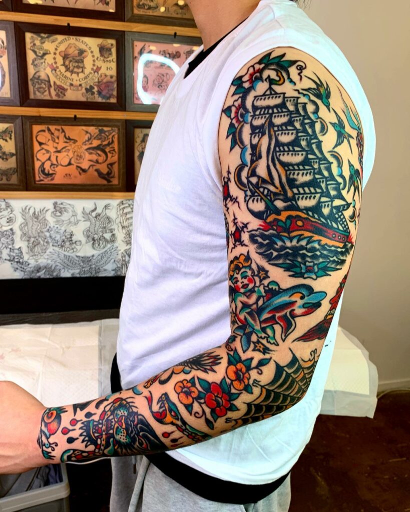 How Long Does A Half Sleeve Tattoo Take - Everything You Need to Know In 2024 11 Sleeve Tattoo