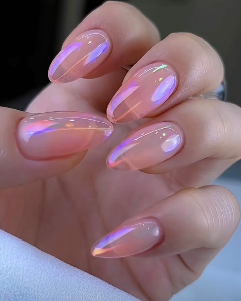 Shine with 30 Light Pink Chrome Nail Designs of 2024 29 Sexy, Hot, Light Pink Chrome