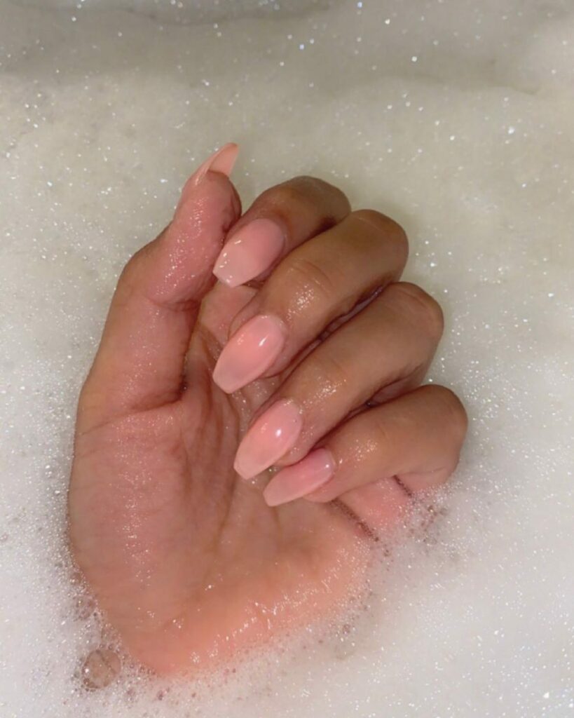 20 Latest Bubble Bath Nail Designs To Try In 2024! 16 Rose Pink Bubble Gloss Nails