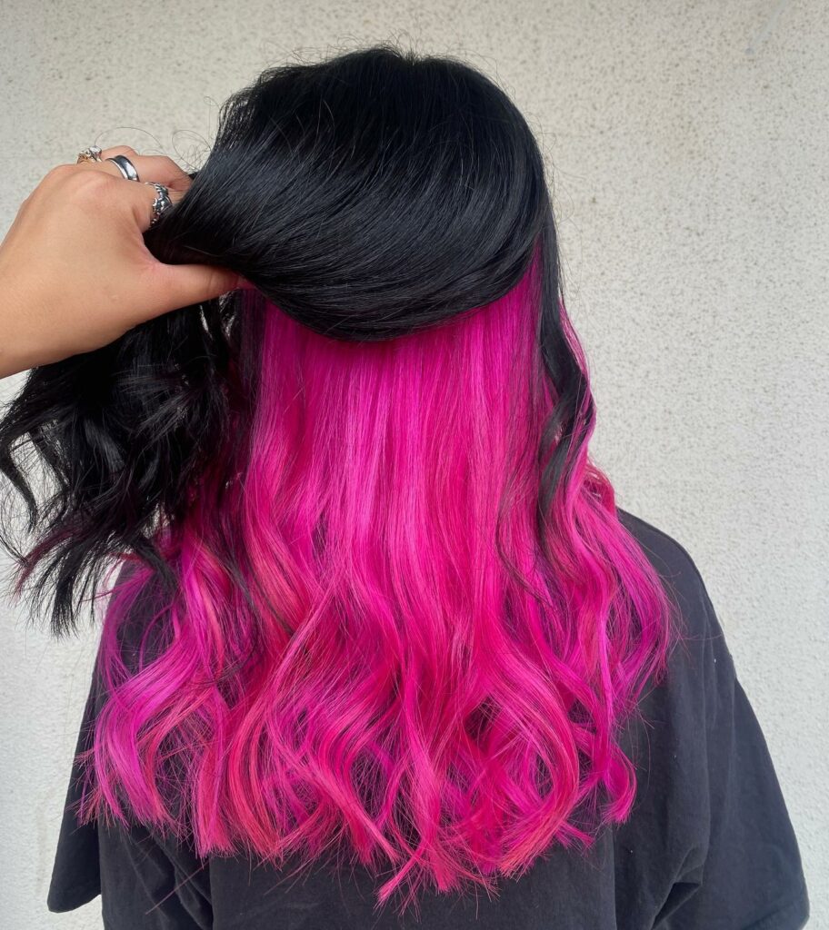 45 Pink Hairstyles to Add a Pop of Color to Your Look in 2024 18 Black And Pink