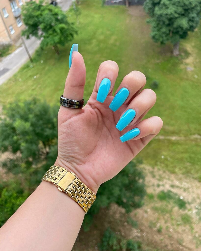 20 Latest Tiffany Blue Nail Ideas To Try In 2024! 25 Simple Tiffany Blue Coffin Nails