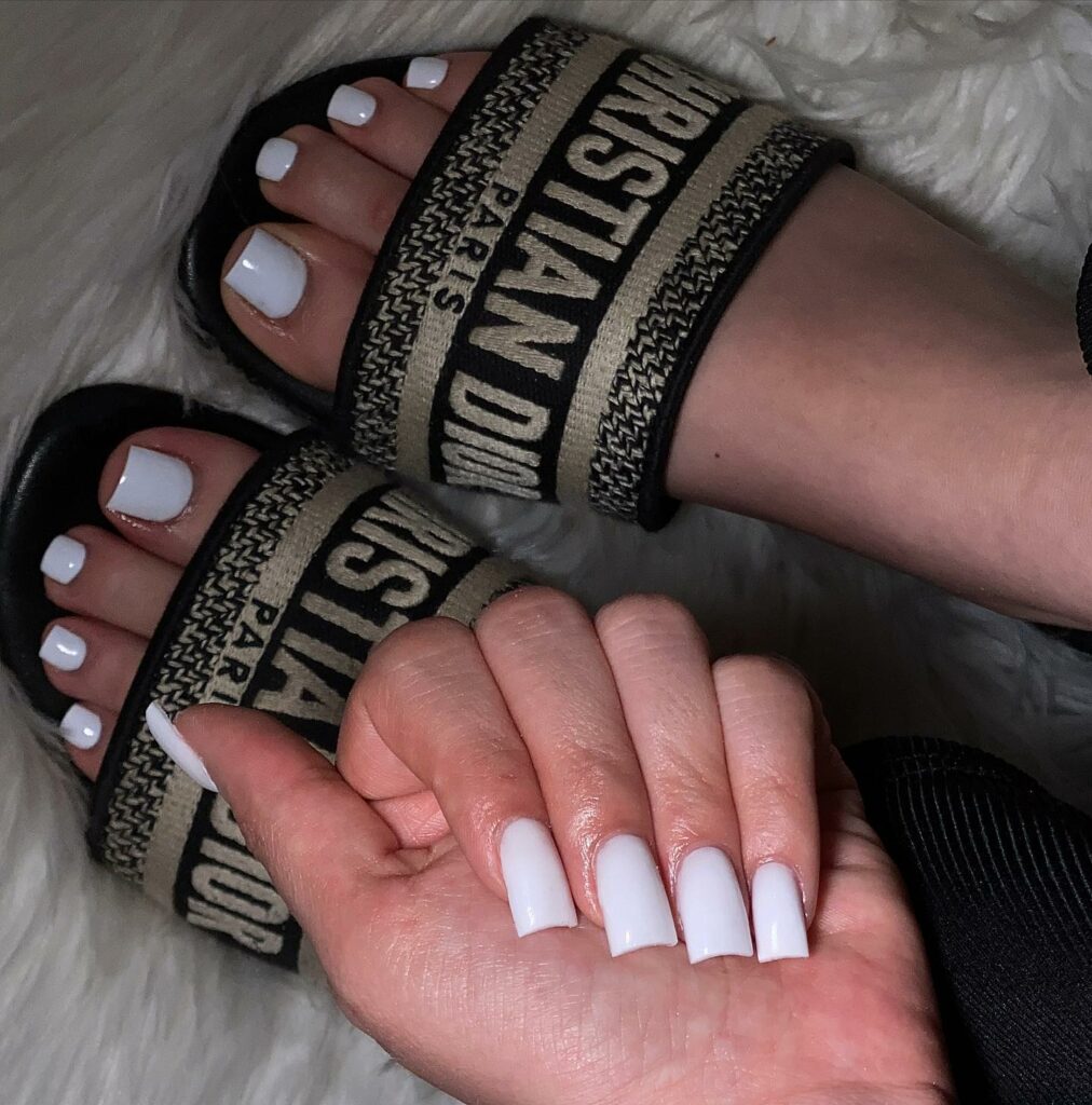 35 White Pedicure Ideas for a Chic Look in 2024 27 Glossy White Designs