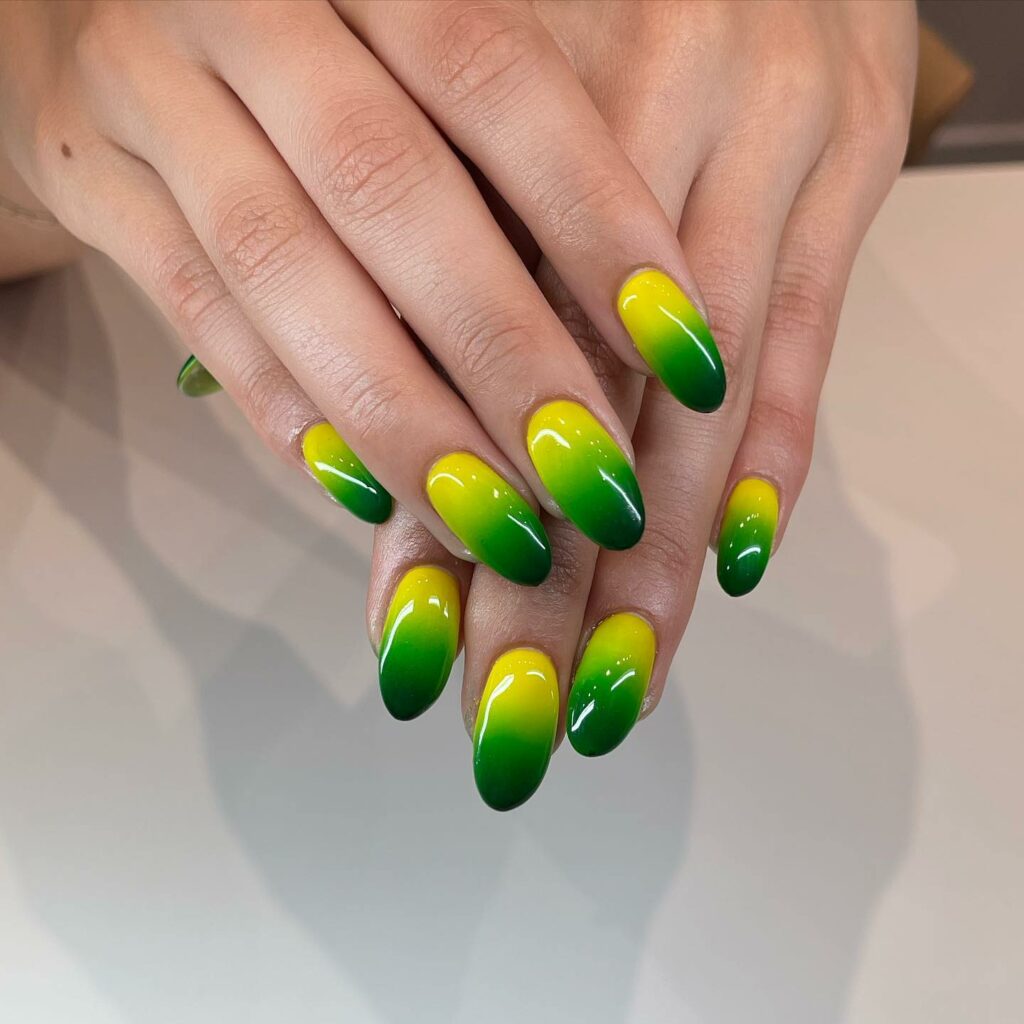 20 Latest Yellow Ombre Nail Ideas To Try In 2024! 35 Yellow And Green Ombre Nails
