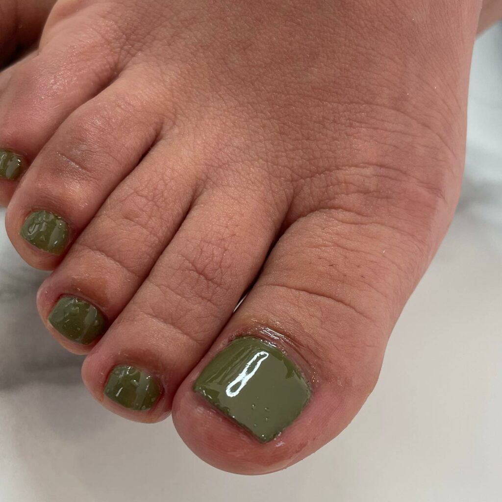 17 Trending Pedicure Colors to Experiment Within 2024 14 Love You So Matcha