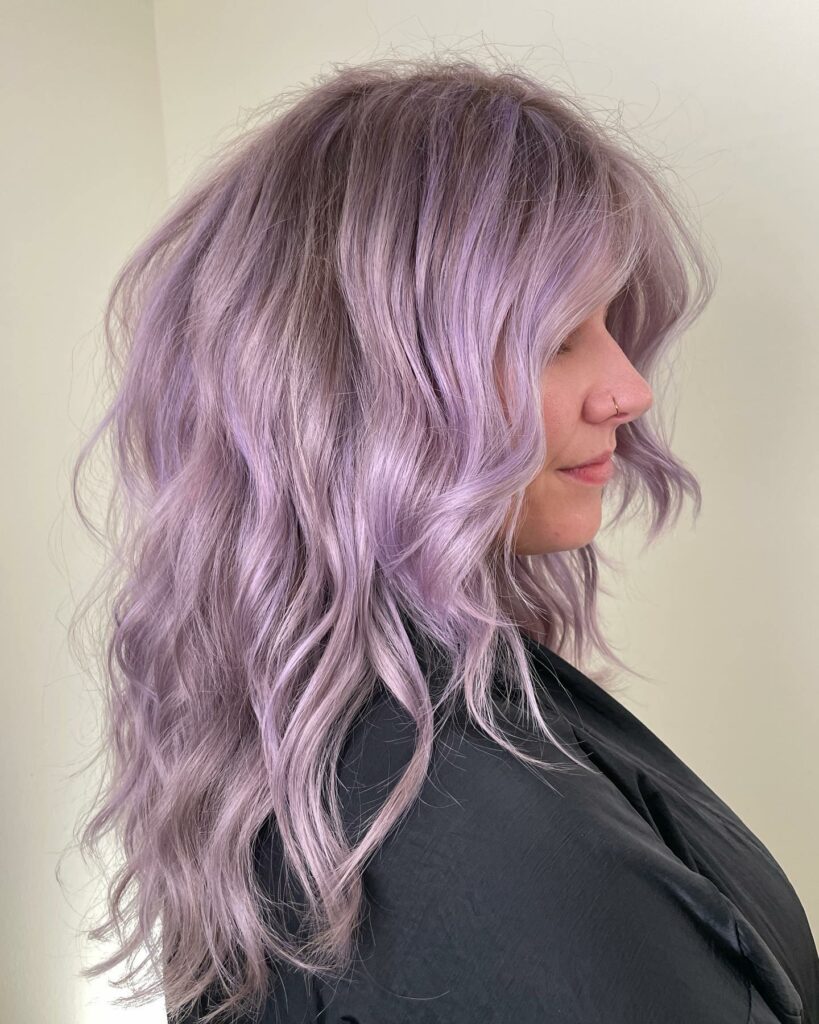 40 Purple Highlight Hair Ideas to Try in 2024 12 Ultraviolet Waves for the Creatives