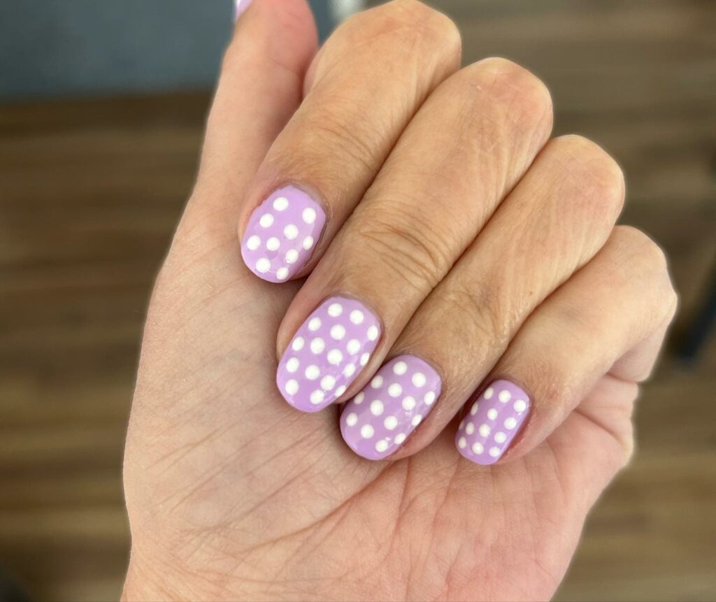 Discover 35 Lovely Lilac Nail Designs to Try in 2024 36 Polka Dots