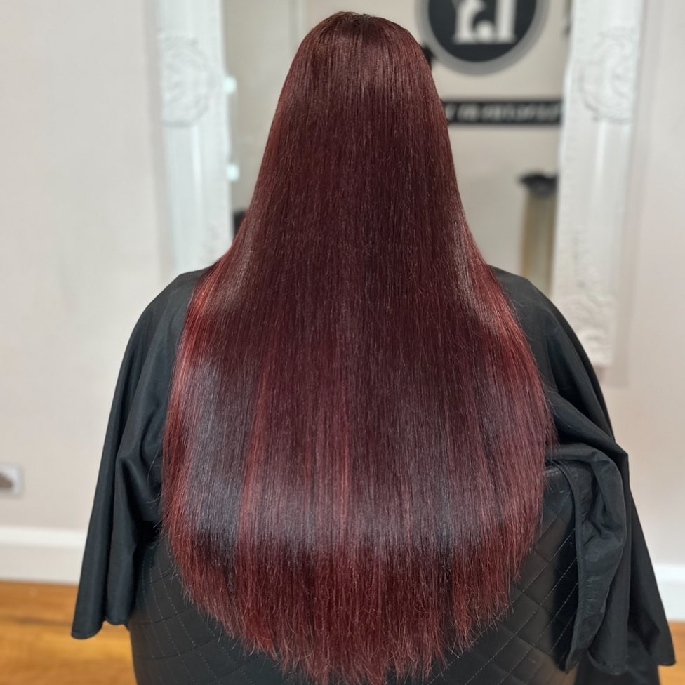 35 Dark Red Hair Ideas to Add Drama to Your Look in 2024 40 Two-Tone Deep Red Color