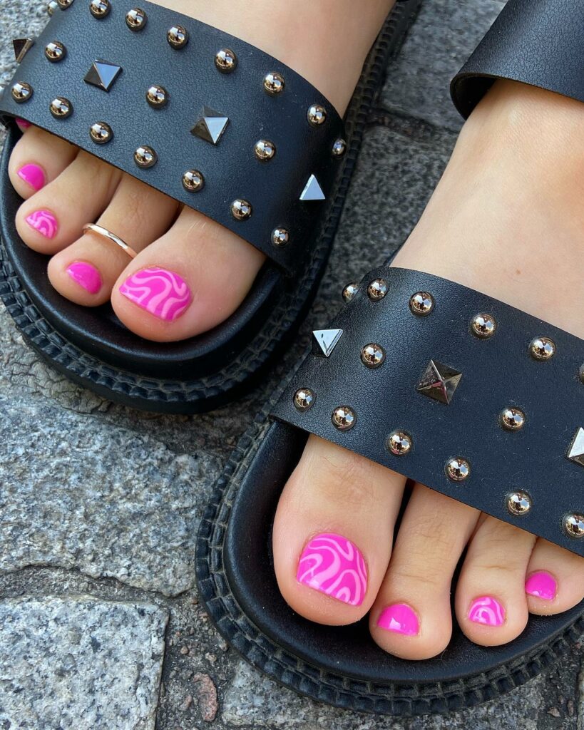 26 LATEST PINK PEDICURE IDEAS TO TRY IN 2024! 24