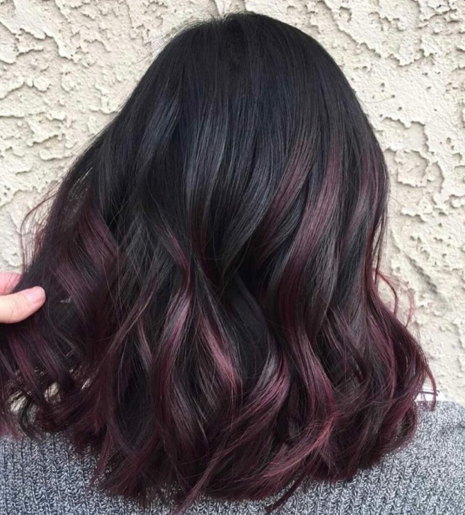 55 Bold Burgundy Dark Red Hair Ideas to Try in 2024 46 Burgundy on Black
