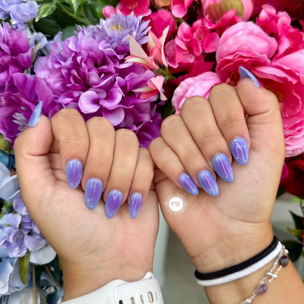 Discover 35 Purple Ombre Nail Designs To Try in 2024 29 Lavender and Indigo Combo