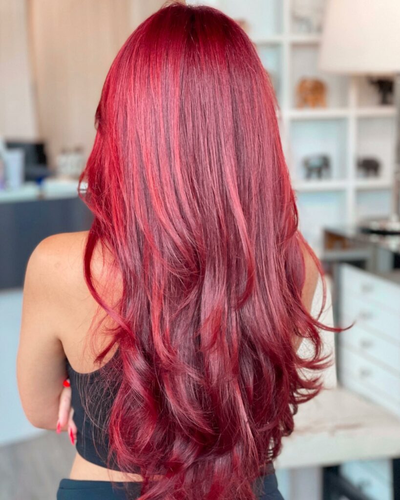 55 Bold Burgundy Dark Red Hair Ideas to Try in 2024 12 Bright Burgundy