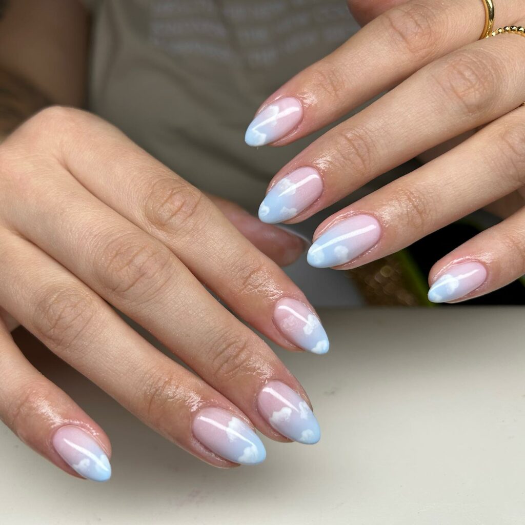 20 Latest Bubble Bath Nail Designs To Try In 2024! 11 Ombré Bubble Bath Nails
