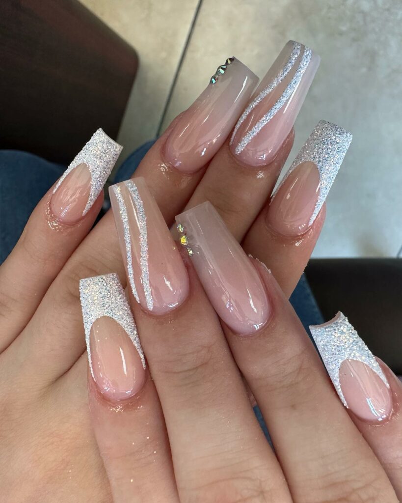 50 Latest V French Tip Coffin Nail Designs To Try In 2024! 53 Elegant Nail Design with French Ombre