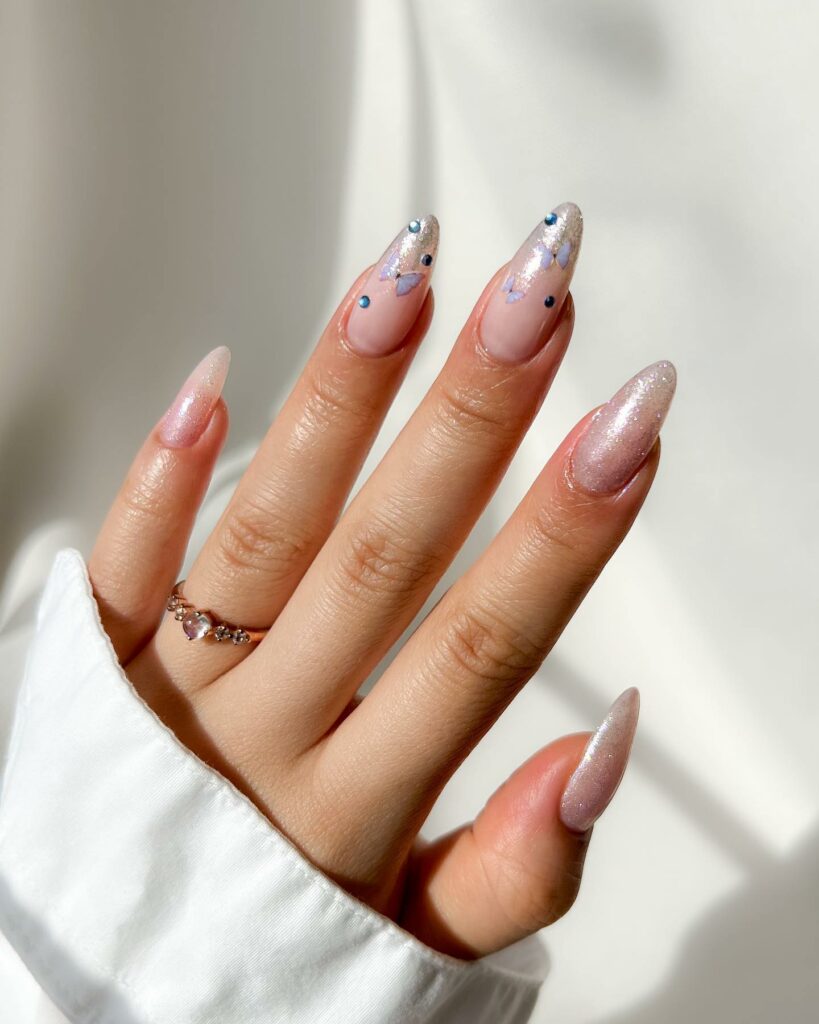 17 Latest Fairy Nail Designs To Try In 2024! 25 Fairy Gel Nails With Butterfly Design