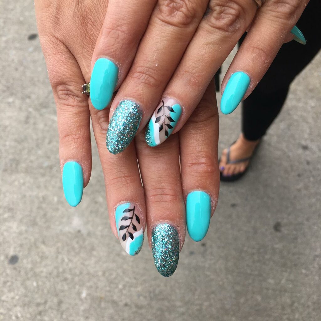Dive into 60 Turquoise Nail Designs of 2024 39 Tropical Vibes