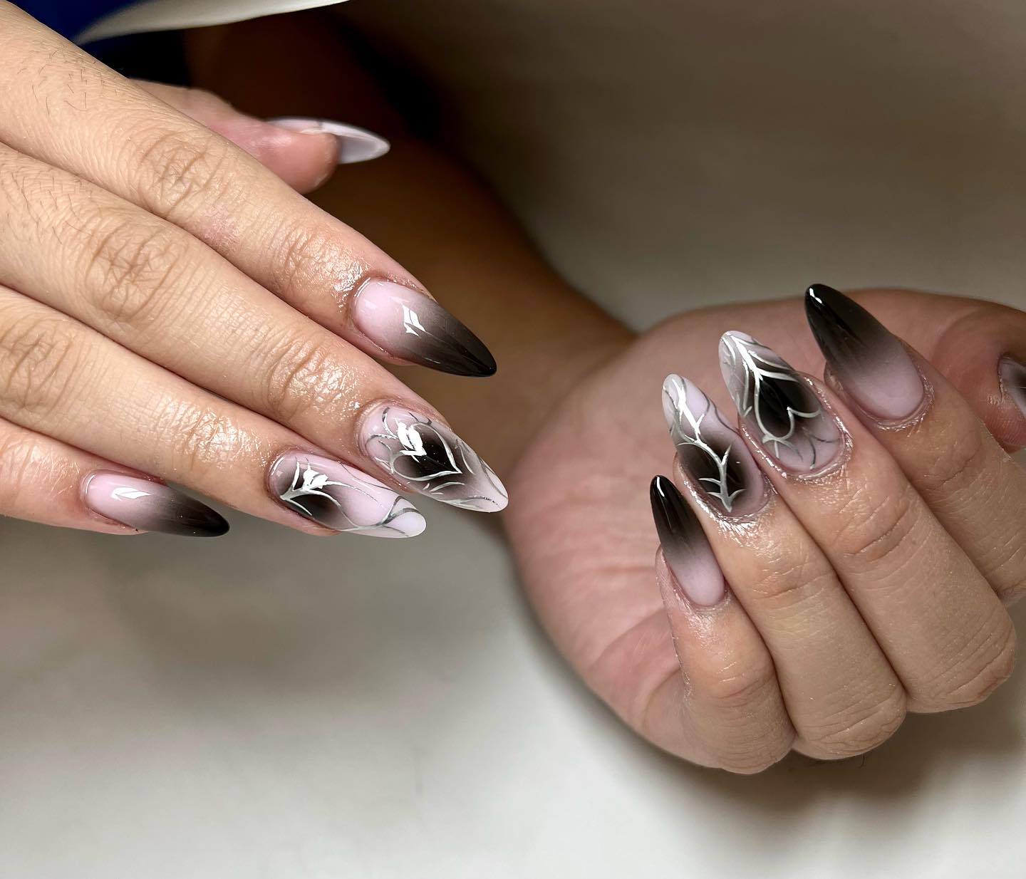 44 Latest Black Ombré Nail Designs To Try In 2024! 22