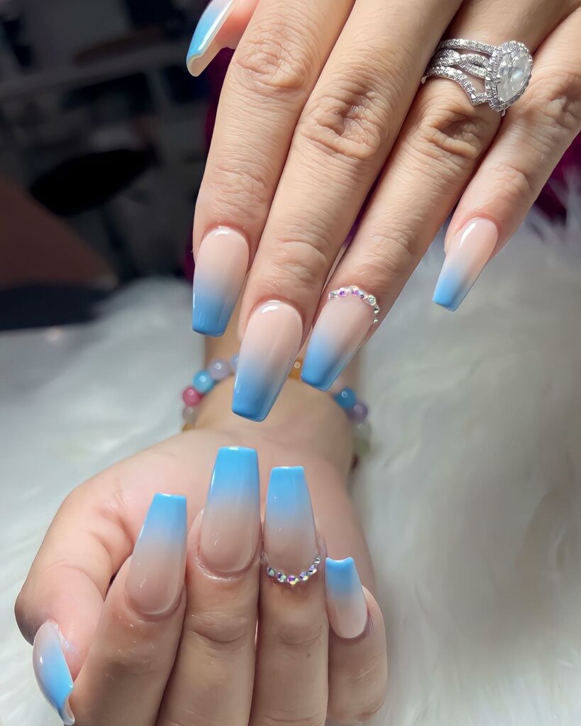 40 Latest Cotton Candy Nail Designs To Try In 2023! 41 Cotton Candy Nails With Rhinestones