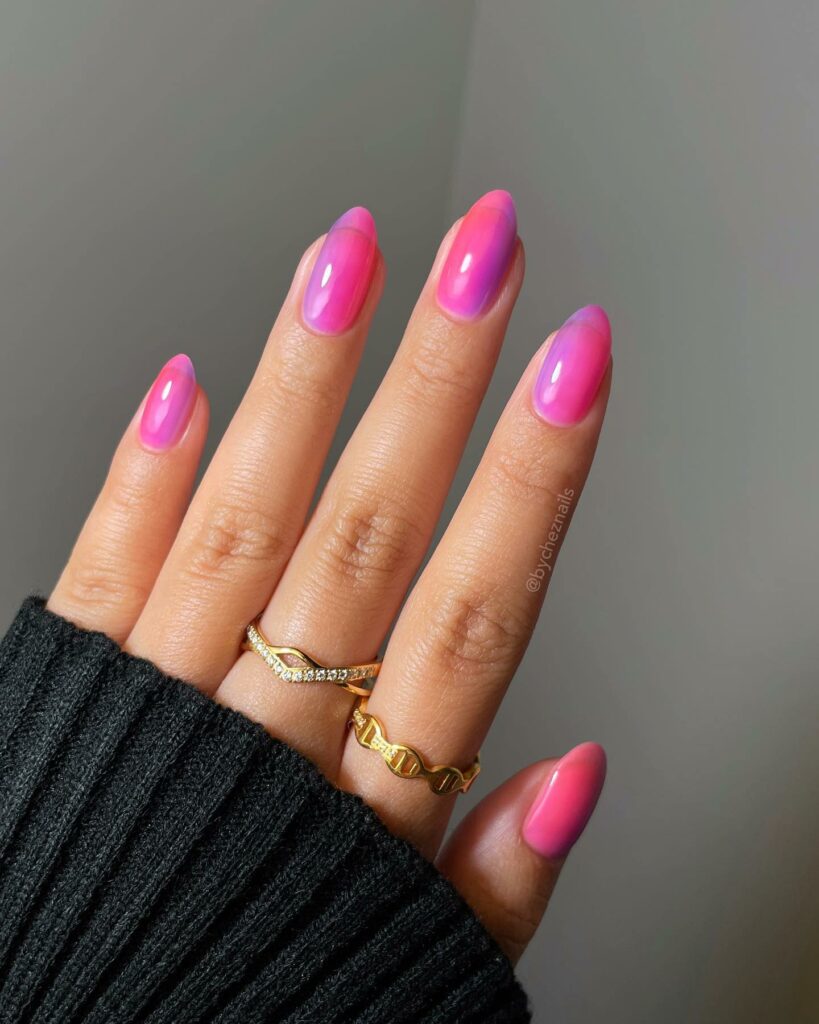 30 Latest Pink And Purple Nail Designs To Try In 2024! 29 Glossy Pink And Purple Nails