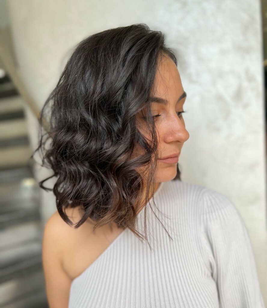30 Curly Hairstyles Ideas to Flaunt Your Curls in 2024 14 Half Lob