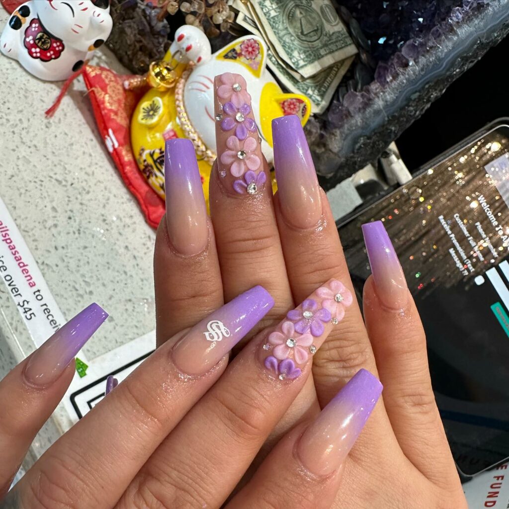 Discover 35 Purple Ombre Nail Designs To Try in 2024 28 Lavender and 3D Decor