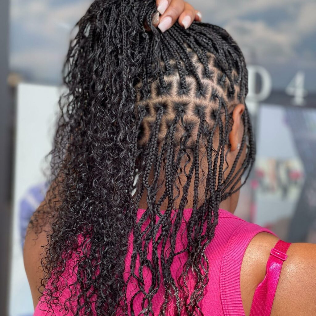 35 Micro Braids Ideas to Elevate Your Hairstyle in 2024 33 Boho Micro Box Braids