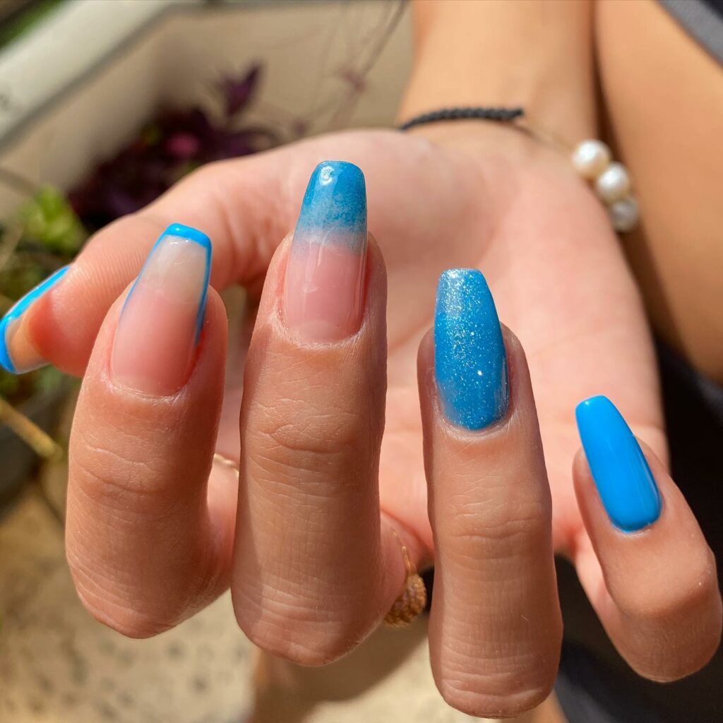 39 Latest Pink and Blue Nail Designs To Try in 2024! 39 The French Remix