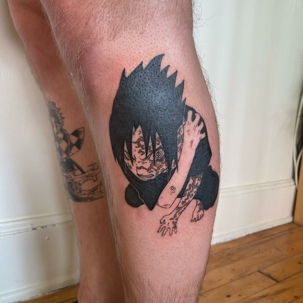 55 Spellbinding Sasuke Tattoo Designs in 2024 32 Leg Canvas for the Curse Mark