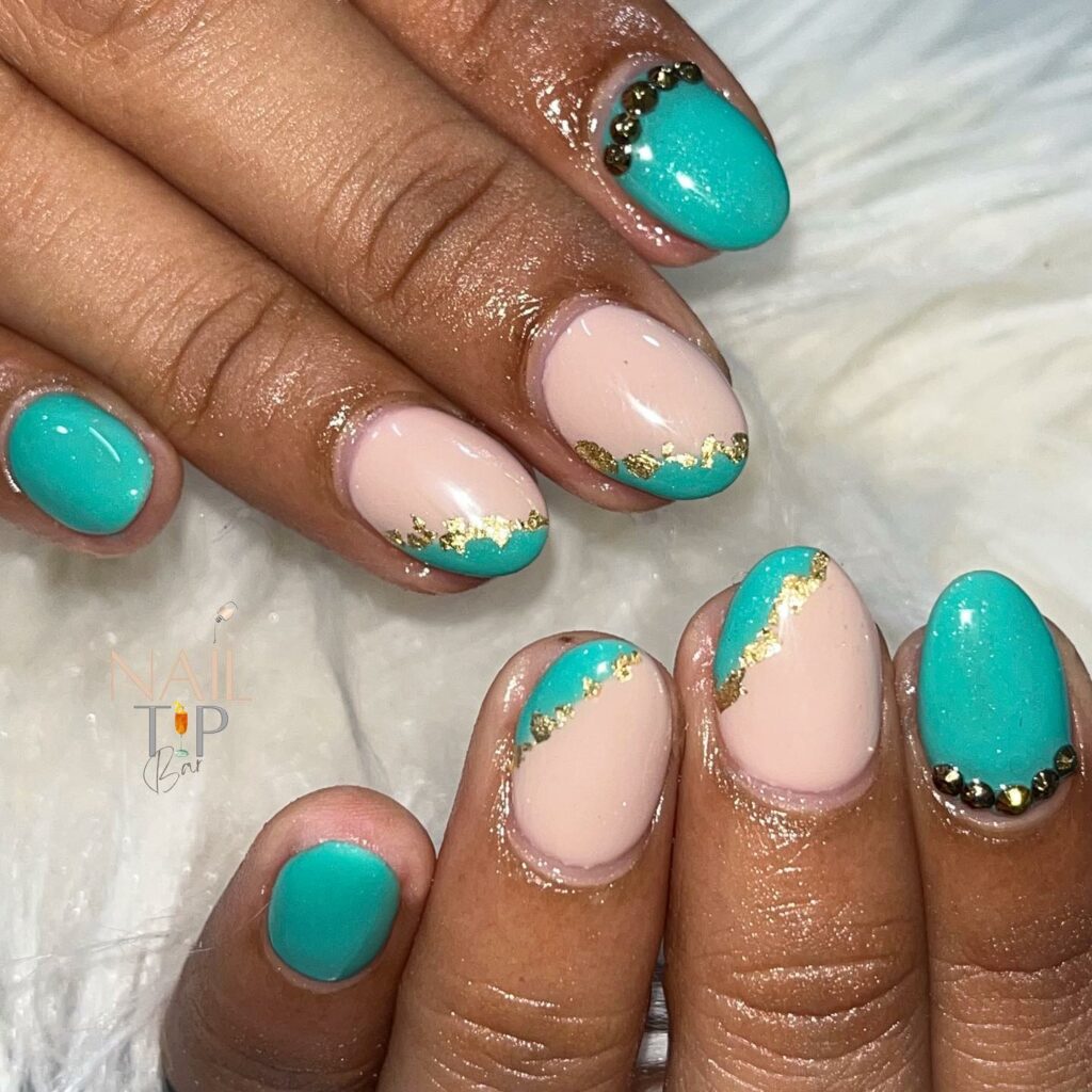 Dive into 60 Turquoise Nail Designs of 2024 72 Short Pretty Nails
