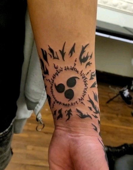 55 Spellbinding Sasuke Tattoo Designs in 2024 28 Wrist Placement for Sasuke's Curse Mark