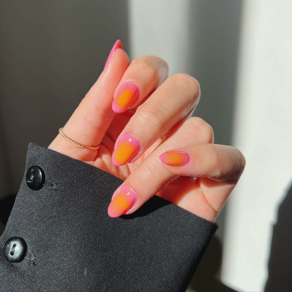 Feel Vibrant with 30 Pink And Orange Nail Designs in 2024 19 Pink And Orange Aura Nails