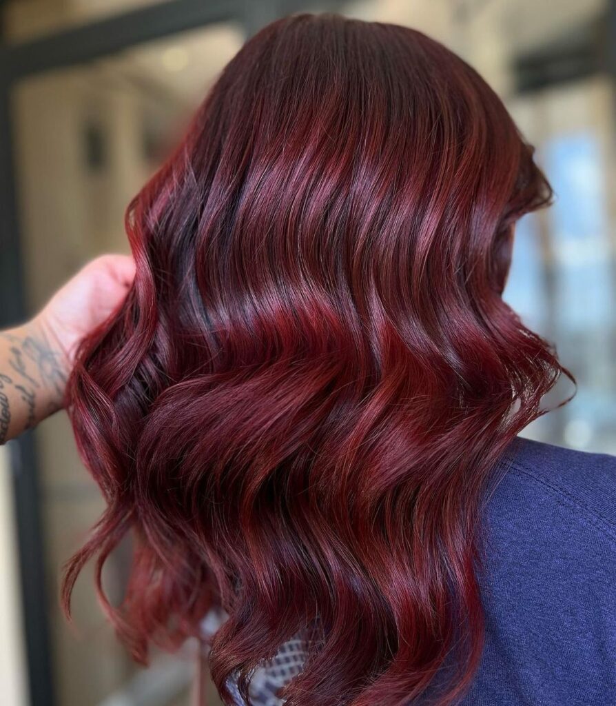 35 Dark Red Hair Ideas to Add Drama to Your Look in 2024 10 Ruby Dark Red Hair Color