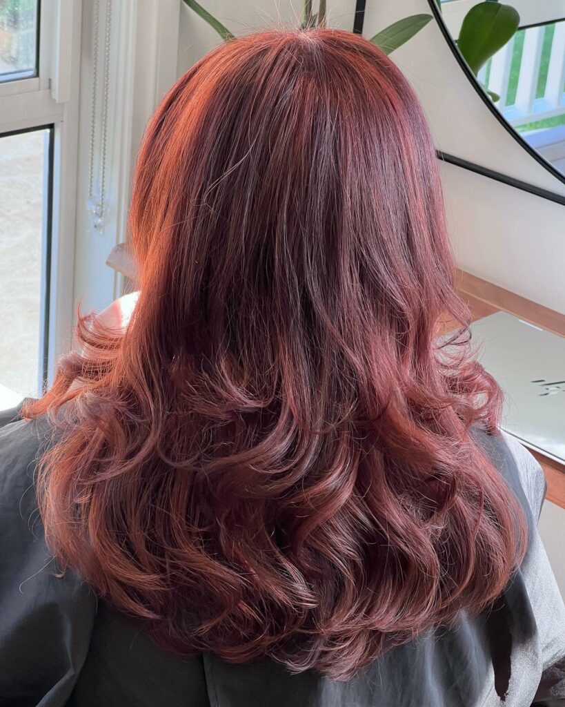 25 Caramel Brown Hair With Red Highlights Ideas to Try in 2024 19 Two-Toned Red Hairstyle