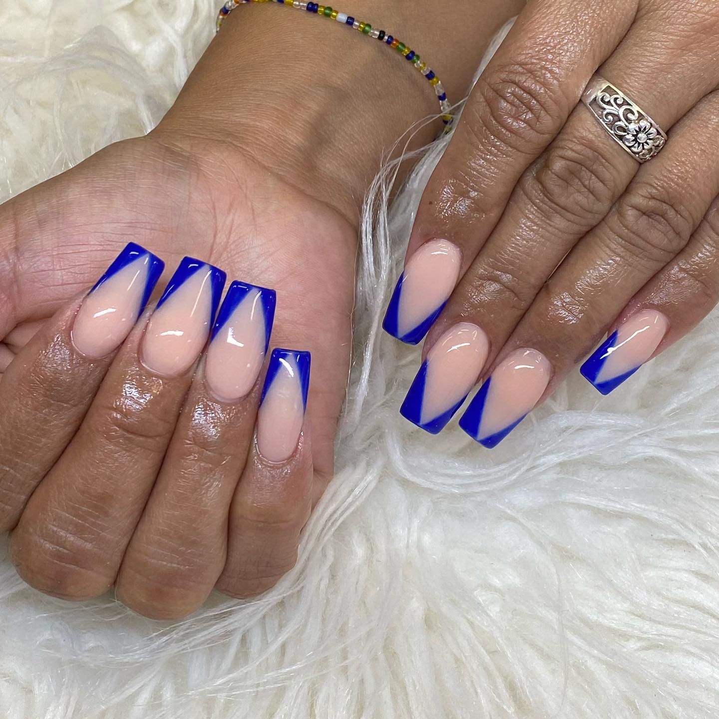 35 Latest Dark Blue Nail Designs To Try In 2024! 40