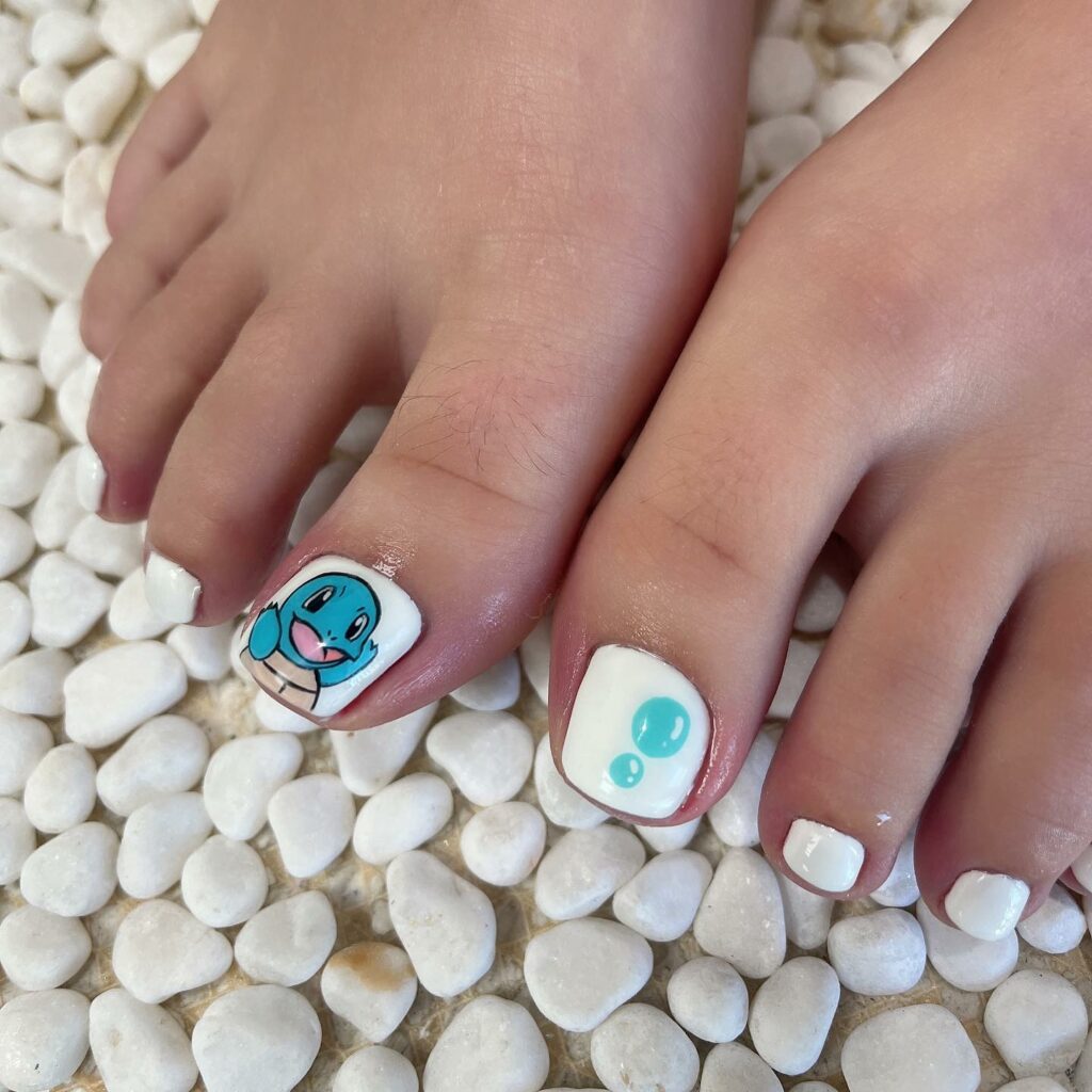 30 Light Blue Pedicure Ideas to Try in 2024 34 Blue Squirtle Pokémon Design