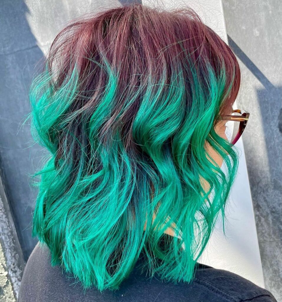 55 Bold Burgundy Dark Red Hair Ideas to Try in 2024 53 The Art of Two-Tone Burgundy