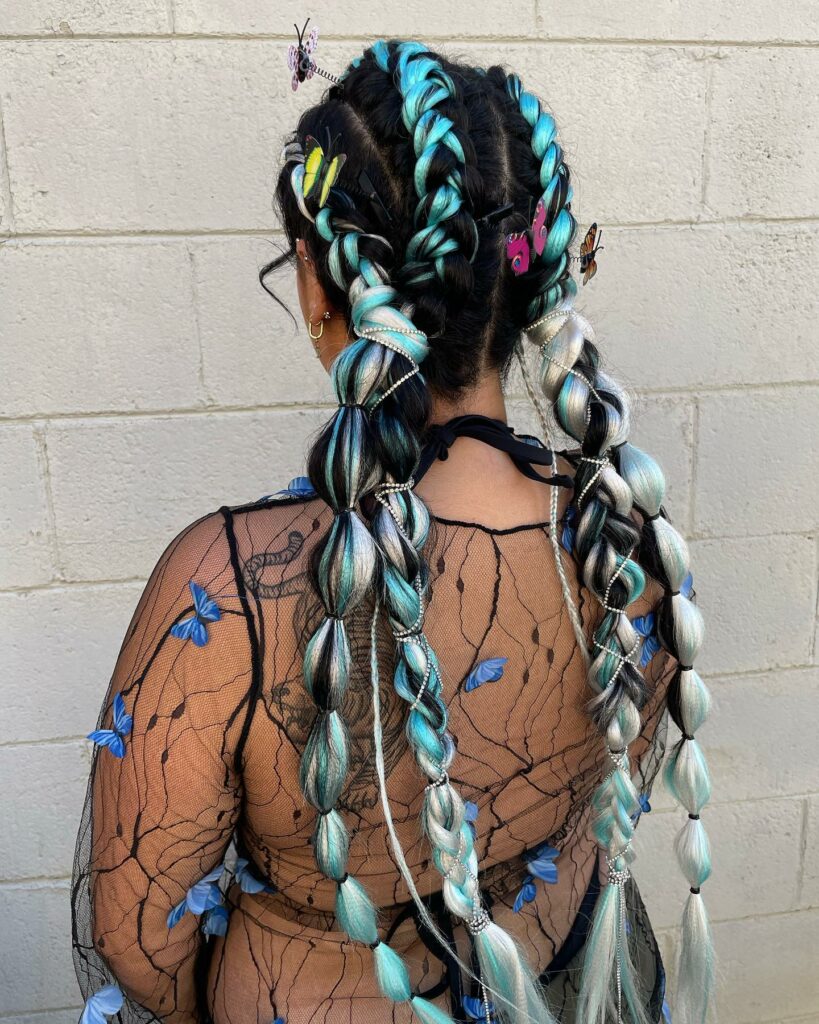 24 Stylish E-Girl Hair Ideas to Experiment with in 2024 27 Bubble Braids and Butterflies