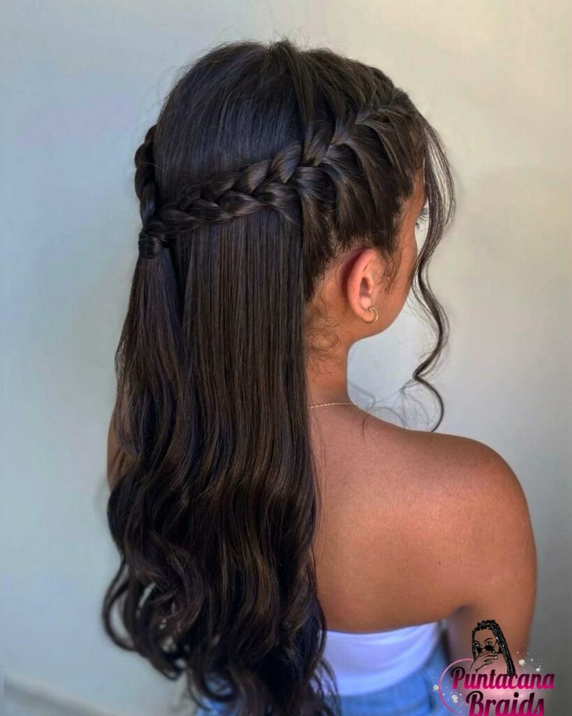 25 Natural Hairstyles Ideas to Embrace Your Authenticity in 2024 20 Half Braided Hair