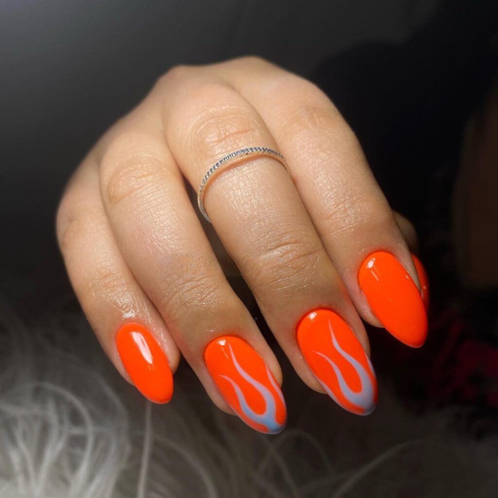 Get Inspired by 30 Neon Orange Nail Designs of 2024 28 Bright And Fun Nail Design