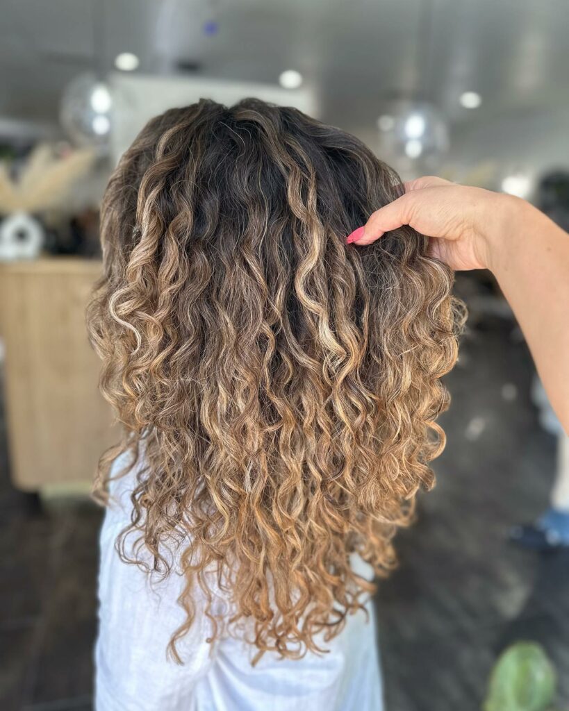 44 Trendy Blonde Highlights On Brown Hair Ideas to Try in 2024 34 Brunette Curls with Blonde Strokes