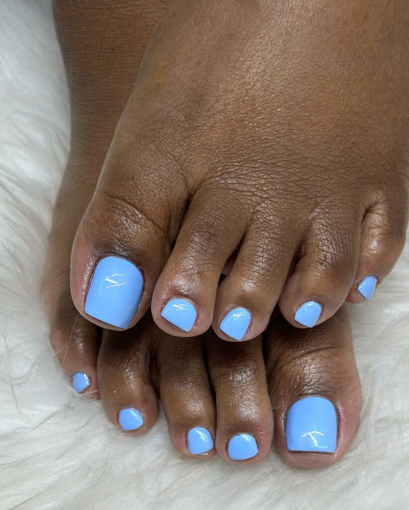 Indulge in 30 Baby Blue Toenail Pedicure Ideas for 2024 12 Simple Baby Blue Pedicure