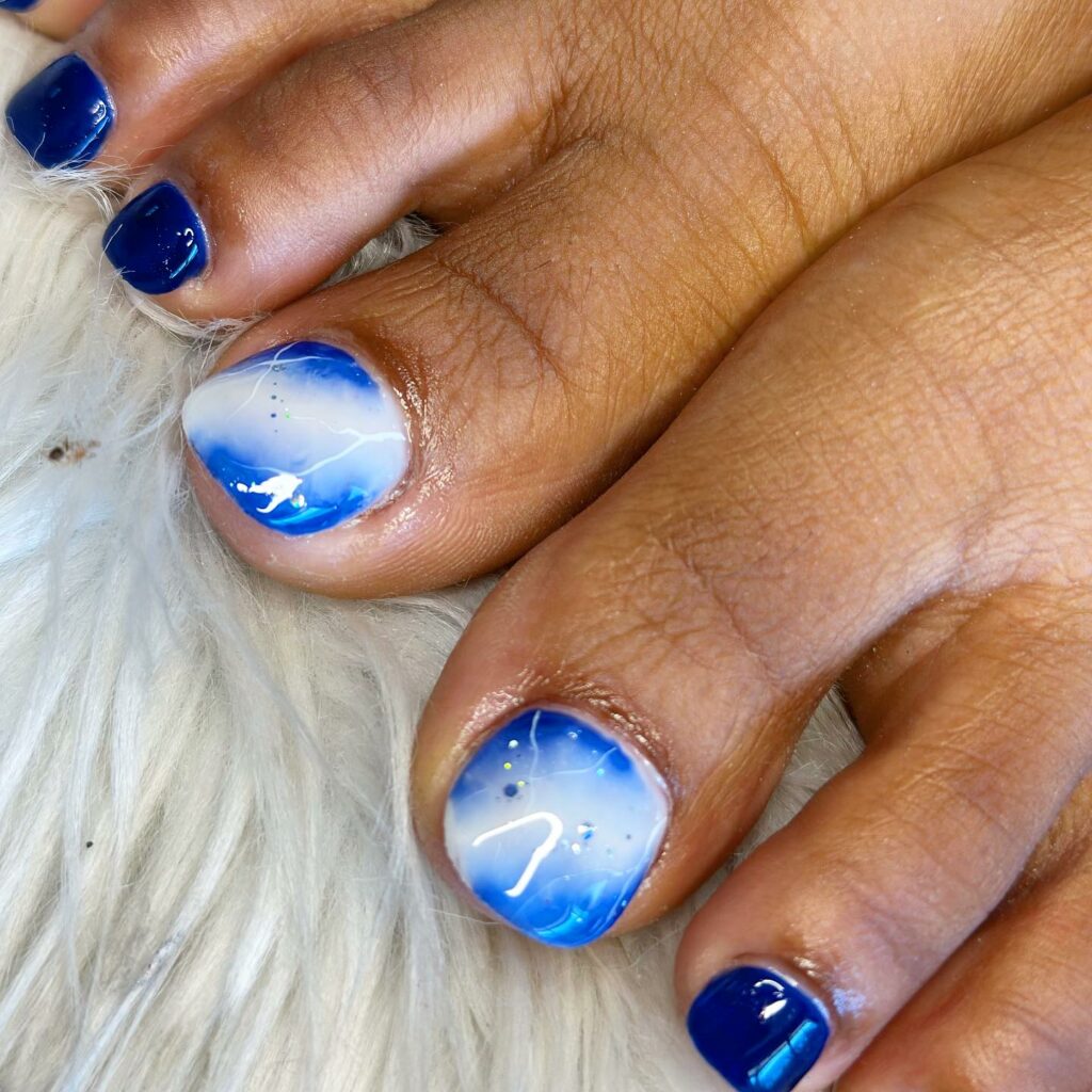 30 Ombre Pedicure Ideas to Experiment with in 2024 21 White Ombre