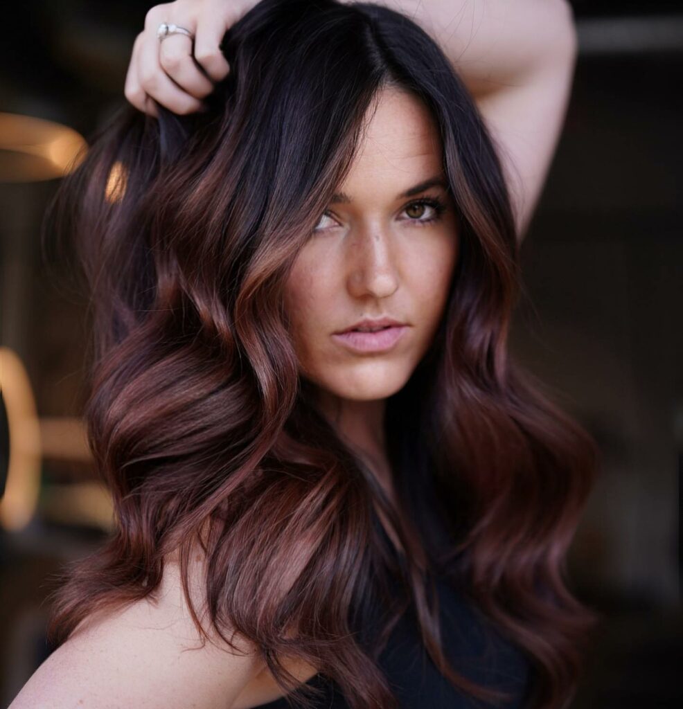 55 Bold Burgundy Dark Red Hair Ideas to Try in 2024 49 Dark Brown Meets Burgundy