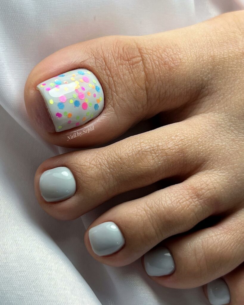 35 Rainbow Pedicure Ideas to Add Vibrancy to Your Look in 2024 20 Seeing spots