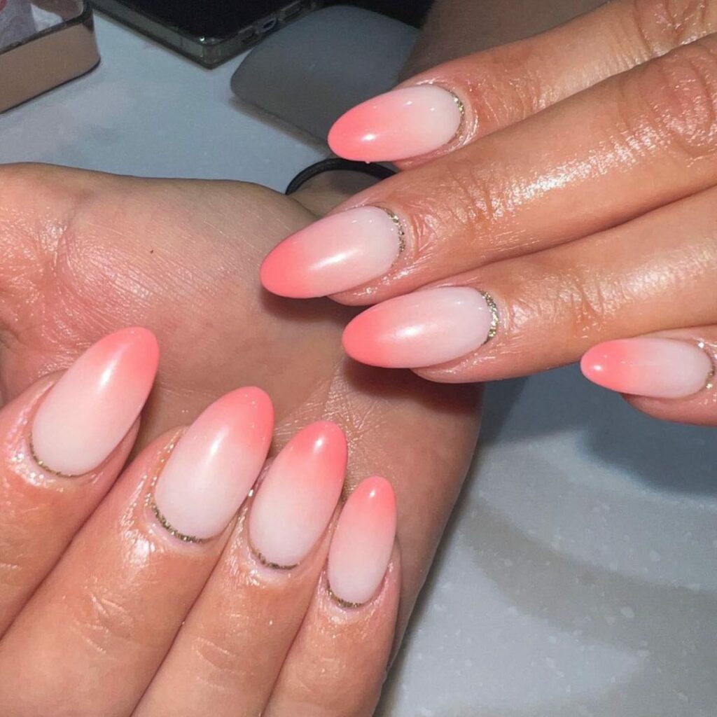 Embrace Glamour with 30 Ombre Nails With Glitter for 2024 24 Exaggerated Glitter Effect