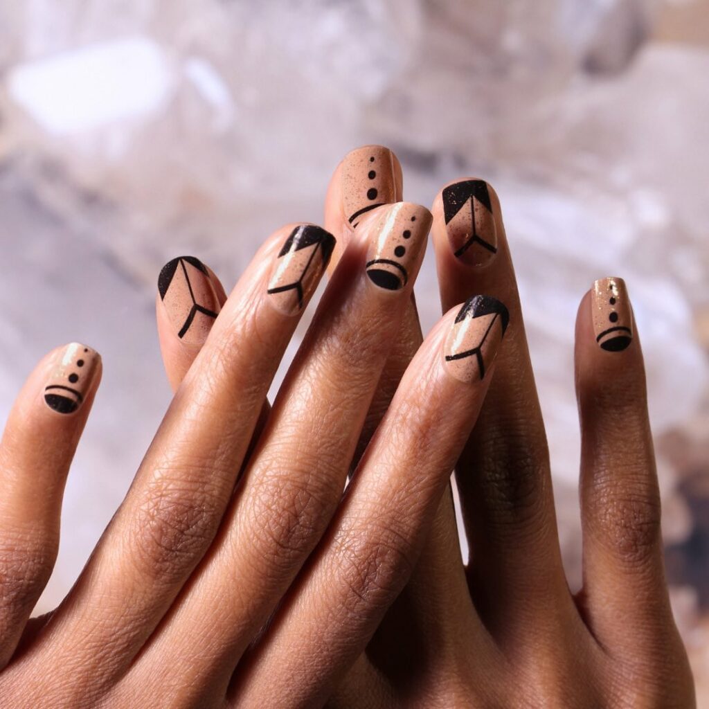 35 Latest Black Matte Nail Designs To Try In 2024! 40 Lines and Dots
