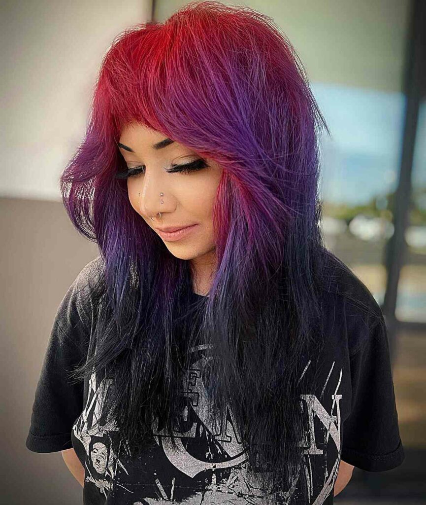 35 Modern Mullet Hairstyles to Experiment with in 2024 29 The Maxed-Out Long Shaggy Mullet